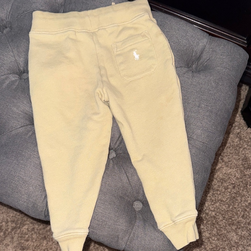 Polo by Ralph Lauren Kids Beige Joggers - Picture 2 of 3